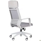 Кресло офисное Twist white 1150+70*620*610 Пластик/Текстиль, цвет Белый/серый AMF - изображение 4
