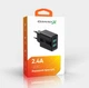 Мережевий зарядний пристрій Grand-X CH-15B (2xUSB 2.4A) Black - зображення 5