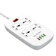 Фильтр питания ColorWay CW-CHU44QW 4 розетки, 4 USB (1QC3.0+3 AUTO ID), 1.8 м, белый - изображение 4