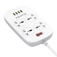 Фильтр питания ColorWay CW-CHU44QW 4 розетки, 4 USB (1QC3.0+3 AUTO ID), 1.8 м, белый - изображение 3