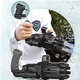 Игрушечный Пулемет генератор мыльных пузырей пистолет PRINCIPLE BUBBLE GUN GATLING машинка автомат електрический пузыремёт для детей Пузырьковая пушка Гатлинга 8 отверстий Black - изображение 14