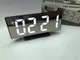 Электронные настольные зеркальные LED часы UKC DS-3618L Черные подсветка Белая - изображение 4