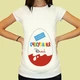Футболка для вагітної з принтом Kinder "Очікування діва" Push IT. Футболка для вагітних з написами XL - зображення 2
