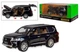 Колекційна металева машинка Джип Лексус Lexus lx570 з інерцією Автопром 1:24 Чорний - зображення 1