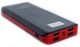 УМБ Повербанк Power Bank 50000 LCD переносний портативний зарядний пристрій з ліхтариком на 4 USB входи для заряджання телефону чорний з червоним - зображення 2