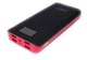 УМБ Повербанк Power Bank 50000 LCD переносний портативний зарядний пристрій з ліхтариком на 4 USB входи для заряджання телефону чорний з червоним - зображення 3
