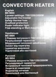 ​Электрический конвектор Domotec MS-5904 обогреватель для дома , квартиры или в офис электроконвектор до 2000 Вт. - изображение 4