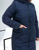 Жіноча зимова куртка з капюшоном подовжена MODA 000117 7XL (62) Синій (М-000117/2 L) - зображення 4