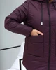 Куртка жіноча демісезонна з капюшоном подовжена MODA 00081 XL (50) Бордовий (M -00081/3 D) - зображення 3