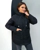Куртка женская демисезонная с капюшоном удлиненная MODA 00081 S (44) Черный (M -00081/2 А) - изображение 2