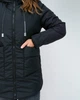 Куртка женская демисезонная с капюшоном удлиненная MODA 00081 S (44) Черный (M -00081/2 А) - изображение 4