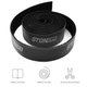 Органайзер кабелю Stonego стяжка липучка хомут для дротів 1 м Black - зображення 2