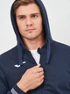 Толстовка на молнии мужская Joma Campus Iii 101590.331 S Темно-синяя с принтом (8424309044503) - изображение 9