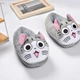 Капці кігурумі котик чи Kigurumi Домашні Сірі Плюшеві тканинні 35-43 (3015) - зображення 2