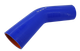 Патрубок кут 135 ° - D = 65 товщина = 4 мм (150 мм х 150 мм) силікон синій - зображення 1