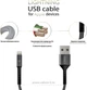 Кабель синхронізації Intaleo CB0 Lightning 0.2 м Black-Grey (1283126495618) - зображення 3