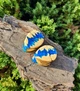 Серьги плаги WoodWork TUNNEL Double Drop Blue 52 мм Деревянные - изображение 6