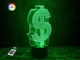 3Д світильник "Долар" 3DTOYSLAMP - зображення 1