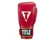 Рукавички тренувальні TITLE Boxeo Mexican Leather Training Gloves Quatro 14 унцій червоний/білий (5174) - изображение 3