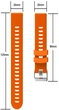 Ремешок Bend для Garmin Vivomove HR Orange (17998) - изображение 3