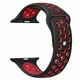 Силиконовый ремешок Fruct Nike Sport Band for Apple Watch 42/44/45/46/49 mm Black Red - изображение 3