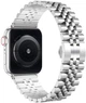 Металлический ремешок Fruct 5-Bead Rolex Metal Band для Apple Watch 42/44/45/46/49 mm Silver - изображение 2