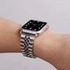 Металлический ремешок Fruct 5-Bead Rolex Metal Band для Apple Watch 42/44/45/46/49 mm Silver - изображение 5