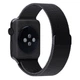 Металевий ремінець Fruct Milanese Loop Band для Apple Watch 42/44/45/46/49 mm Black - зображення 3