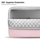 Противоударный чехол на молнии tomtoc 360° Sleeve for MacBook Pro 13 (2016-2022) | Air 13 (2018-2020) | Air 13.6 (2022-2024) M2/М3- Baby Pink (A13-C02C) - изображение 3