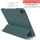 Чохол-книжка з тримачем для стілуса STR Trifold Pencil Holder Case PU Leather for iPad Pro 12.9 (2018 | 2020 | 2021 | 2022) - Dark Green - зображення 4