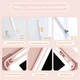 Чехол-книжка с держателем для стилуса STR Trifold Pencil Holder Case PU Leather for iPad Pro 12.9 (2018 | 2020 | 2021 | 2022) - Pink - изображение 2