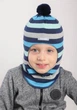 Демісезонна дитяча шапка-шолом для хлопчика Beezy 1512-37-21 Підлогу р. 2 (50-53 см) - зображення 1