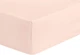 Трикотажная простынь luxtex на резинке home Collection 180х200см Пудра - изображение 3