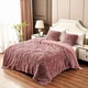 Плед Лиша Травка Bamboo Fiber Blanket 200X220см Темно-розовый - изображение 2