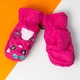 Варежки болоневые на 4 - 5 - 6 лет лыжные для девочек (арт. 20-12-29) малиновый - изображение 2