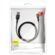 Кабель Type-C с оплеткой Baseus halo (3A) 1m Black - изображение 3