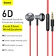 Наушники Baseus Encok H19 Wired Earphone 3.5mm Красный - изображение 10