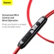 Наушники Baseus Encok H19 Wired Earphone 3.5mm Красный - изображение 13
