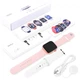 Розумний смарт годинник Smart Watch 44mm Bluetooth LUX32 PRO Series 6 Aluminium + 2 РЕМІШКА (додаток RDFIT) PINK - зображення 4