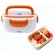 Ланч бокс контейнер для еды с подогревом от сети 220V и прикуривателя Electric lunch box AVE ланч бокс для еды с подогревом от сети компактный оранжевый - изображение 2