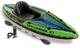 Одноместная надувная байдарка Intex 68305 Challenger K1 274x76 x33 см + весла и ручной насос Зеленая (int_68305) - изображение 6
