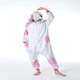 Женская кигуруми пижама взрослая и подростковая Kigurumi Единорог мерцающий Белый с розовым L 165-175 см. (1013) - изображение 4