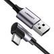 Кабель Ugreen US284 USB - Type-C Cable Angled Alum. Braid 1.5м (Black) (UGR-60782) - зображення 2
