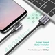 Кабель Ugreen US284 USB - Type-C Cable Angled Alum. Braid 1.5м (Black) (UGR-60782) - зображення 4