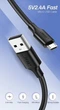 Кабель Ugreen US289 USB - Micro USB Cable 1.5 м Black (UGR-60137) - изображение 3