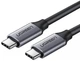 Кабель Ugreen US161 Type-C-Type-C 60W 3A Gen1 5Gbps Cable 1.5 м Gray (UGR-50751) - изображение 1