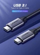 Кабель Ugreen US161 Type-C-Type-C 60W 3A Gen1 5Gbps Cable 1.5 м Gray (UGR-50751) - изображение 4