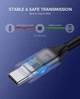 Кабель Ugreen US161 Type-C-Type-C 60W 3A Gen1 5Gbps Cable 1.5 м Gray (UGR-50751) - изображение 7
