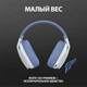 Навушники Logitech G435 LIGHTSPEED Wireless Gaming Headset — White (981-001074) - зображення 5