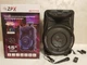 Аккумуляторная акустическая система Bluetooth колонка с микрофоном ZPX ZX-7774 с LED подсветкой/микрофоном и пультом управления Черная - изображение 3